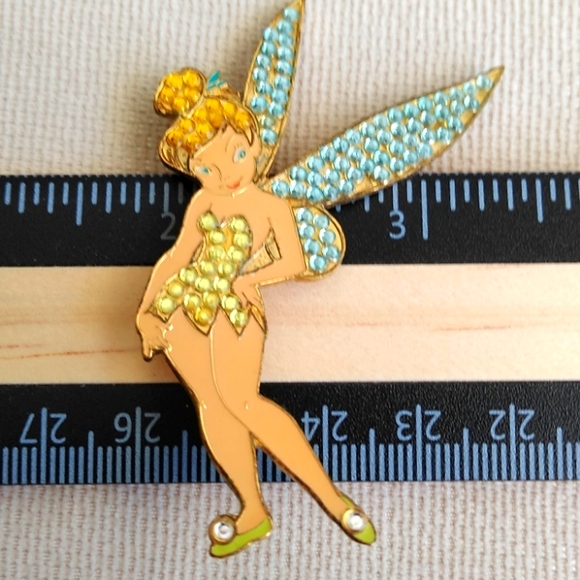 *TINKERBELL CRYSTAL PIN - Picture 6 of 7